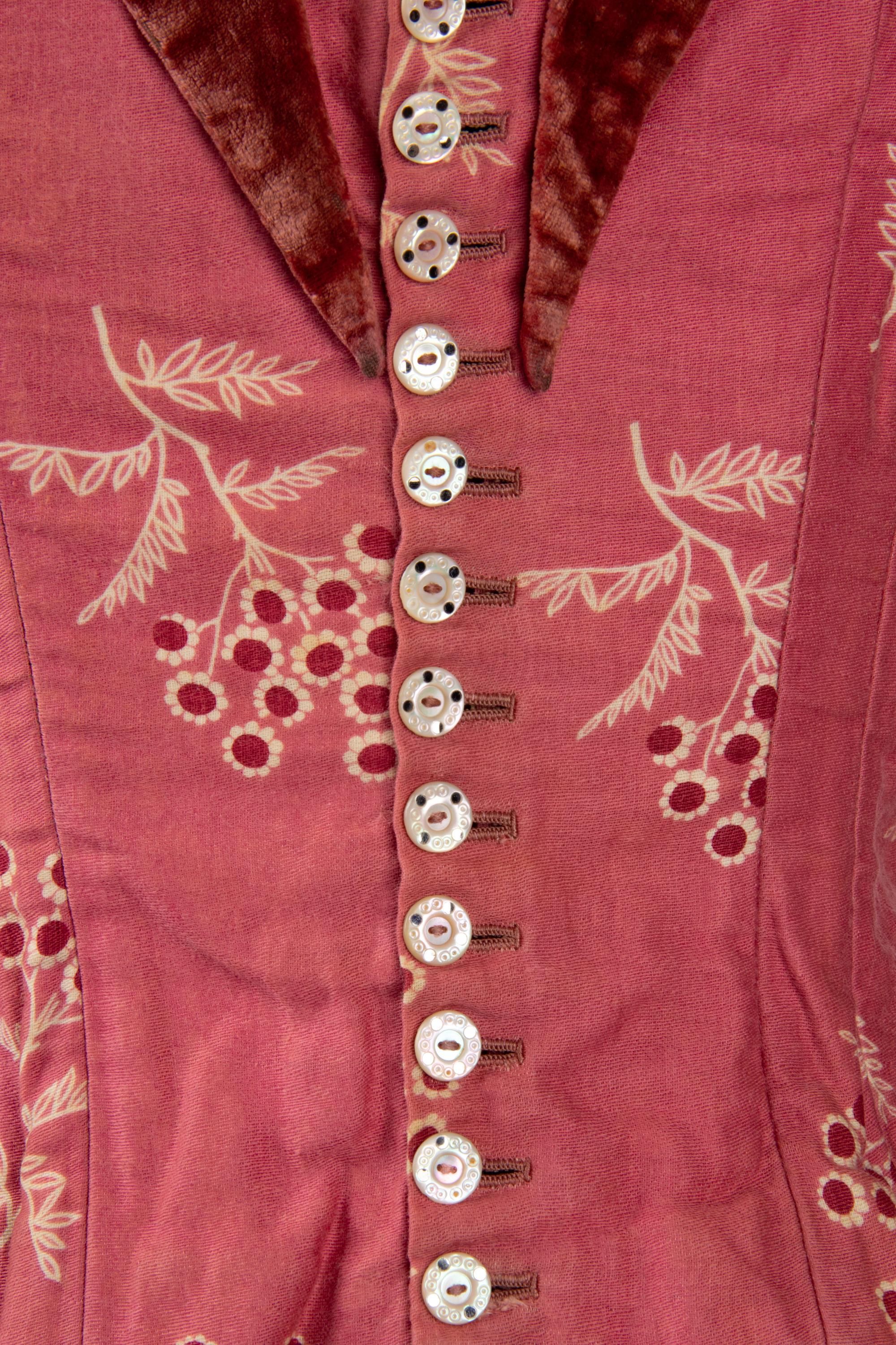 Two Cotton Day Dresses, 1870-80s