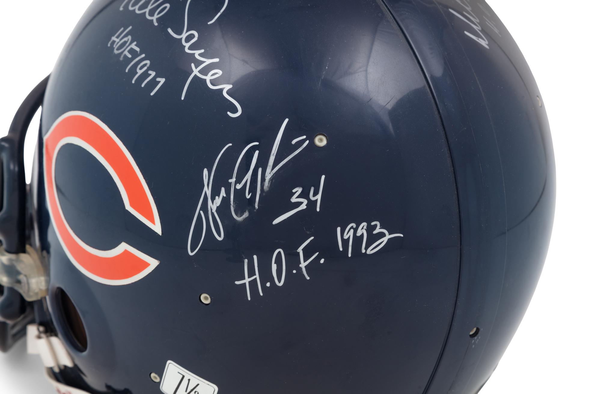 A Chicago Bears Hall of Fame Signed Autograph Full Size Helmet Including Walter Payton (Beckett Authentication Services Letter)