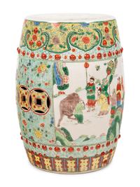 A Chinese Enameled Porcelain Garden Seat