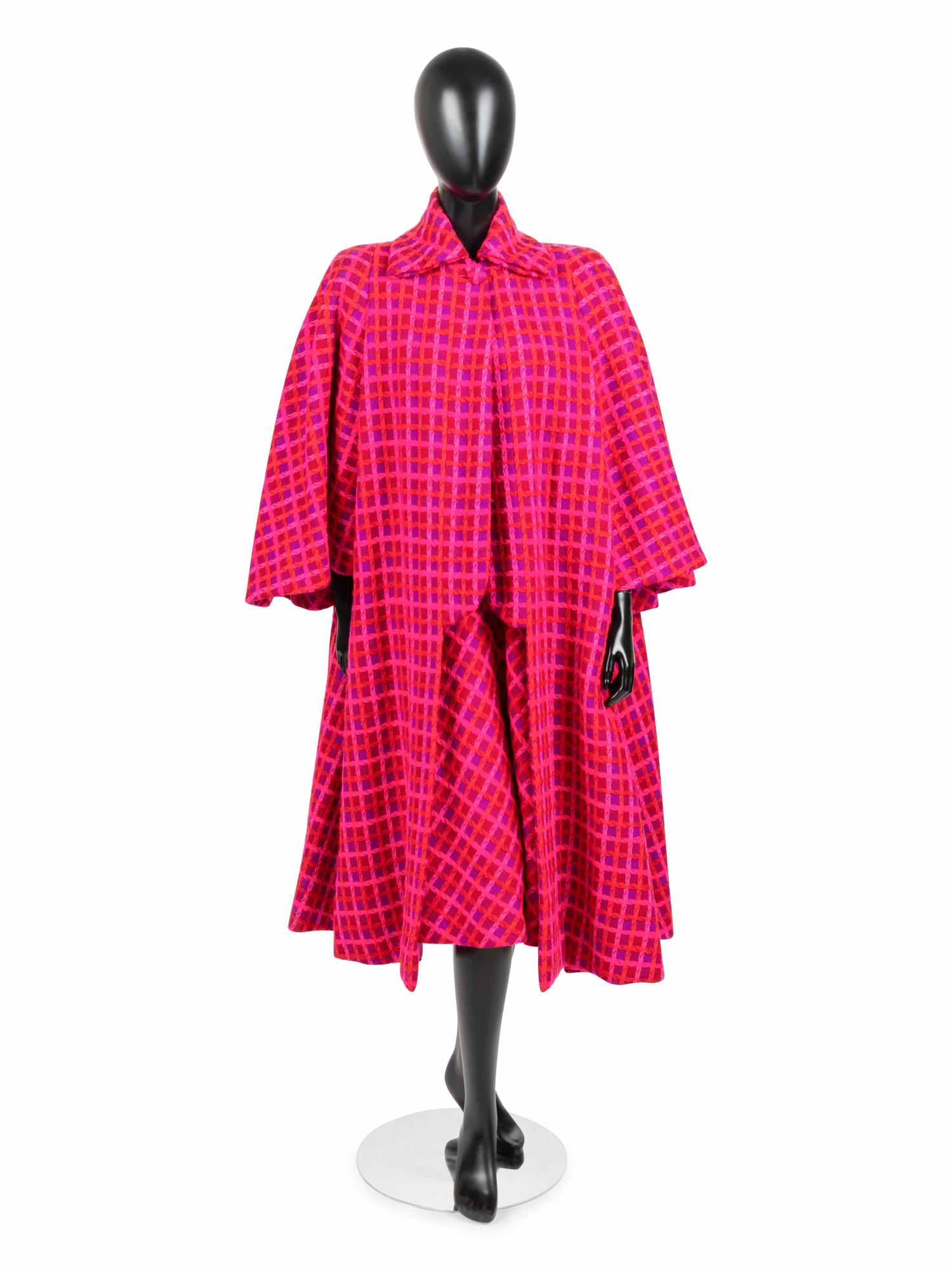 Marguery Bolhagen Three-Piece Plaid Ensemble with Bag, 1980s