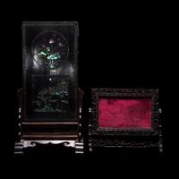 Two Chinese Wood Screens