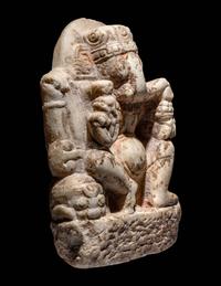 An Indian Marble Sculpture of Ganesh