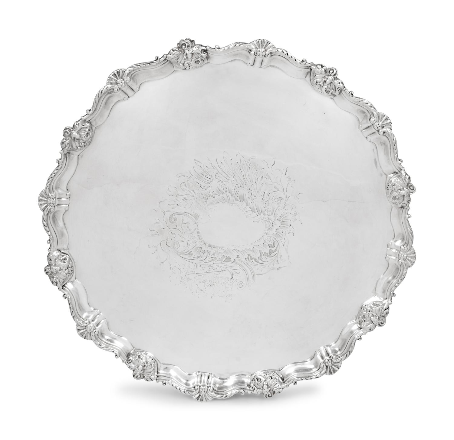 A Large George II Silver Salver