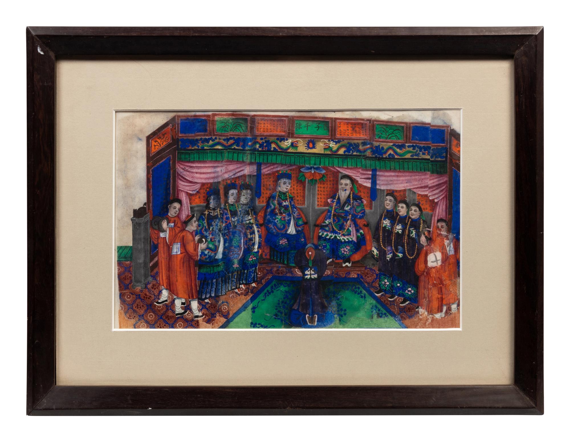 A Group of Twelve Chinese Export Pith Paintings