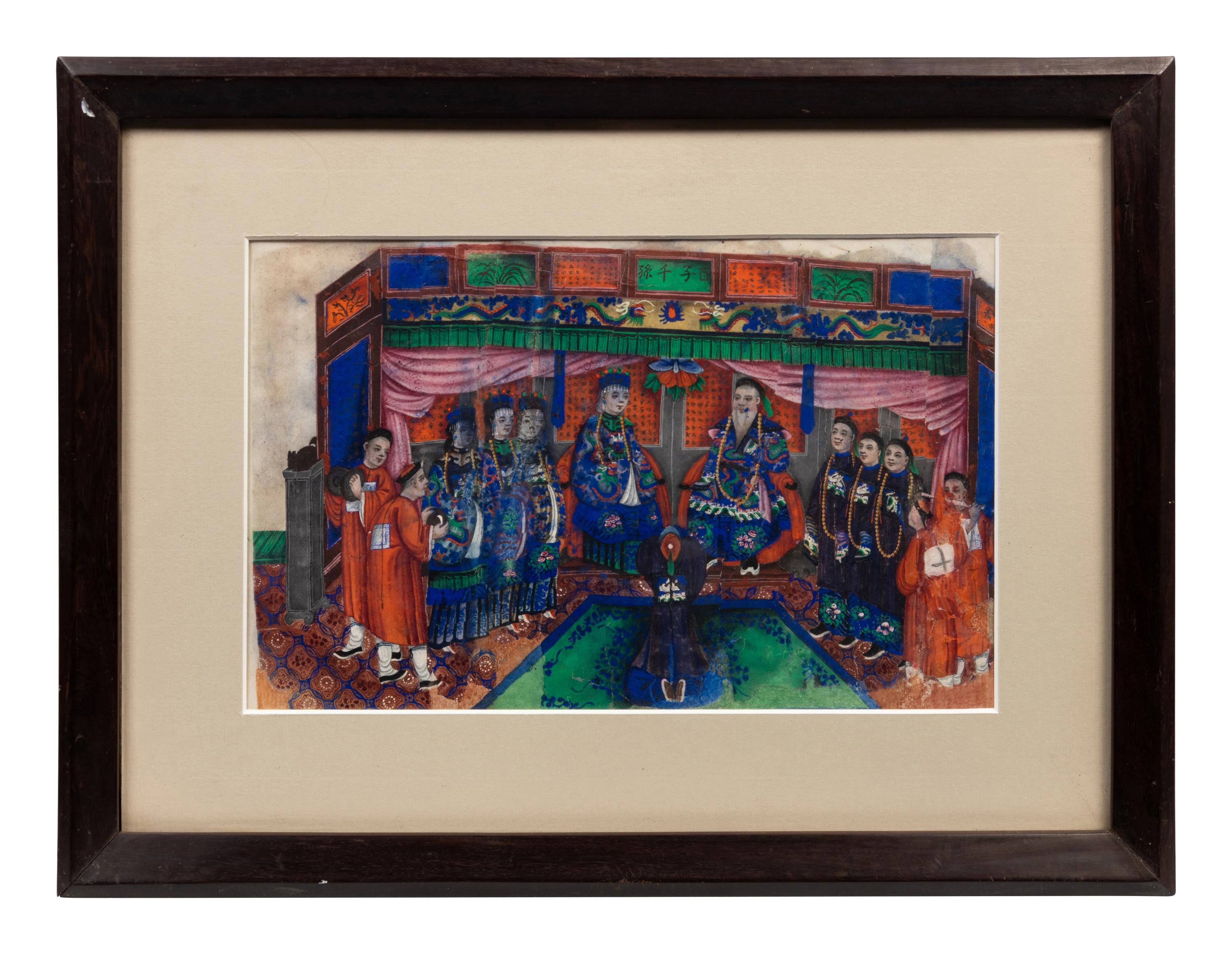 A Group of Twelve Chinese Export Pith Paintings