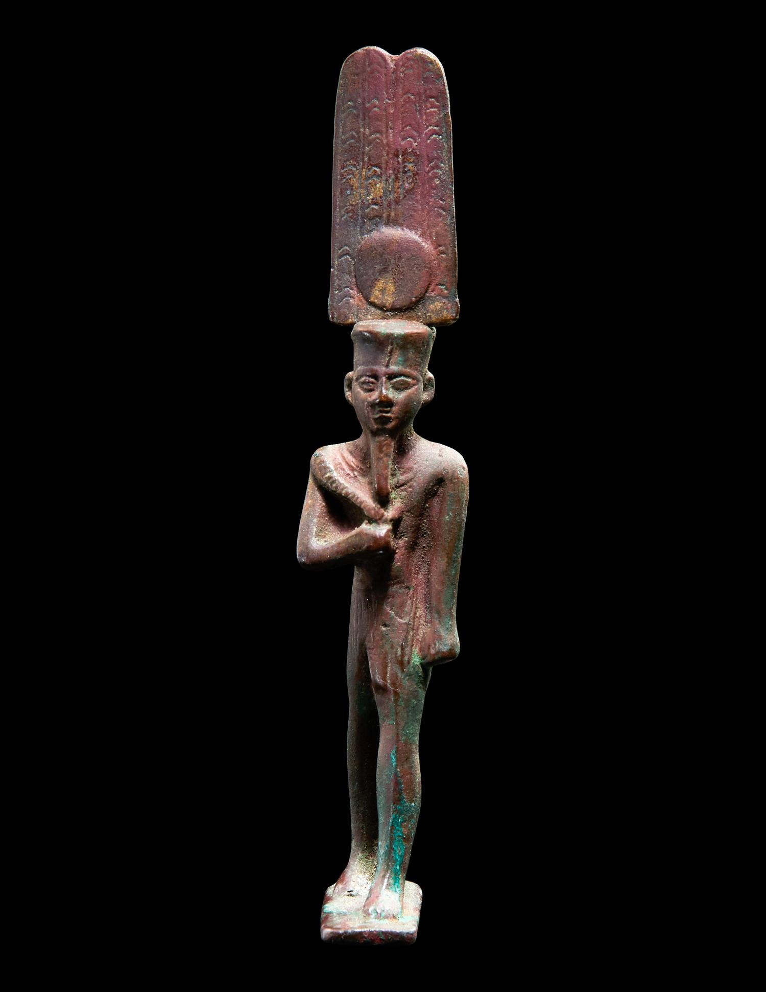 An Egyptian Bronze Amun-Re
