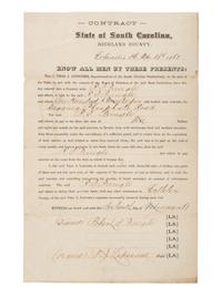 [RECONSTRUCTION - LABOR]. A group of documents and pamphlets related to Freedmen, especially labor issues including prison contract labor, comprising: