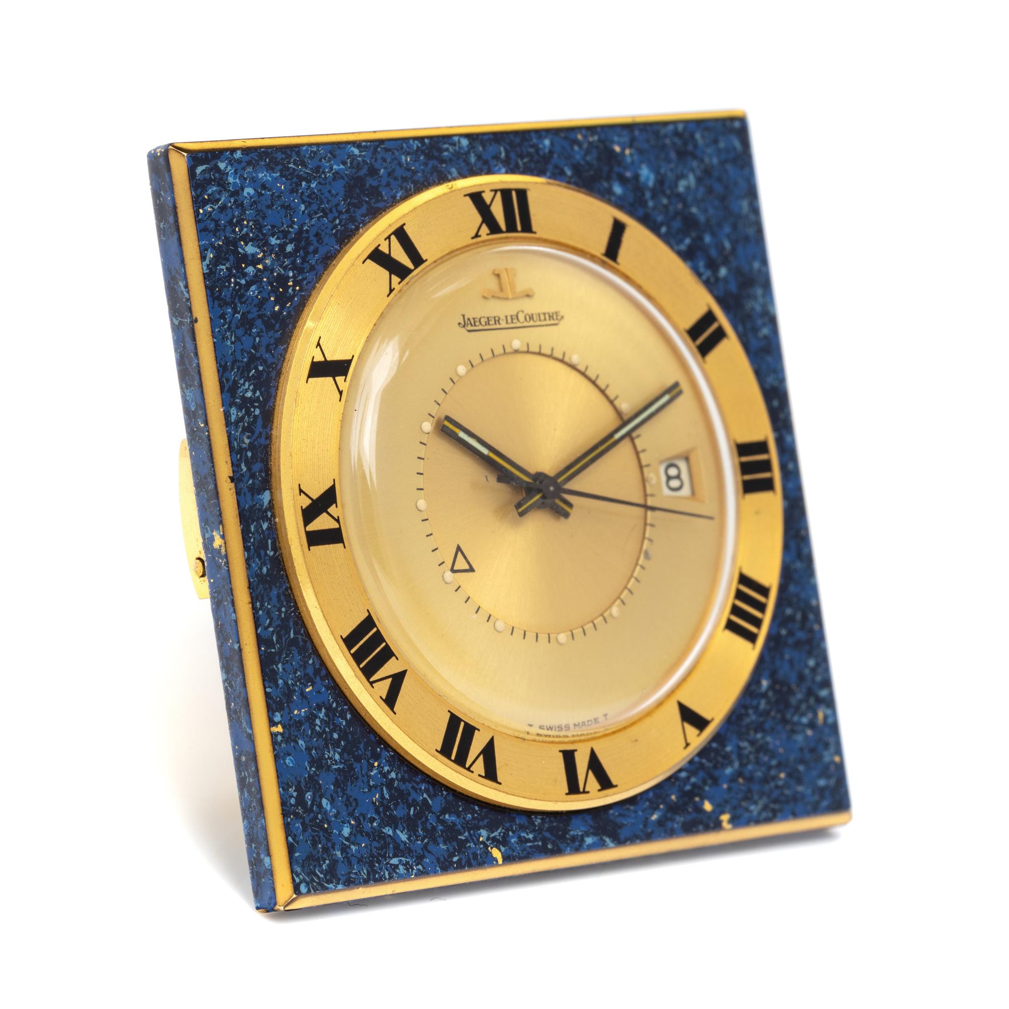 JAEGER-LECOULTRE, 'MEMOVOX' TRAVEL ALARM CLOCK WITH DATE