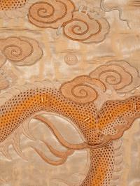 Three Chinese Embroidered Silk Panels