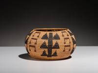 Mono Lake Paiute Polychrome Basket