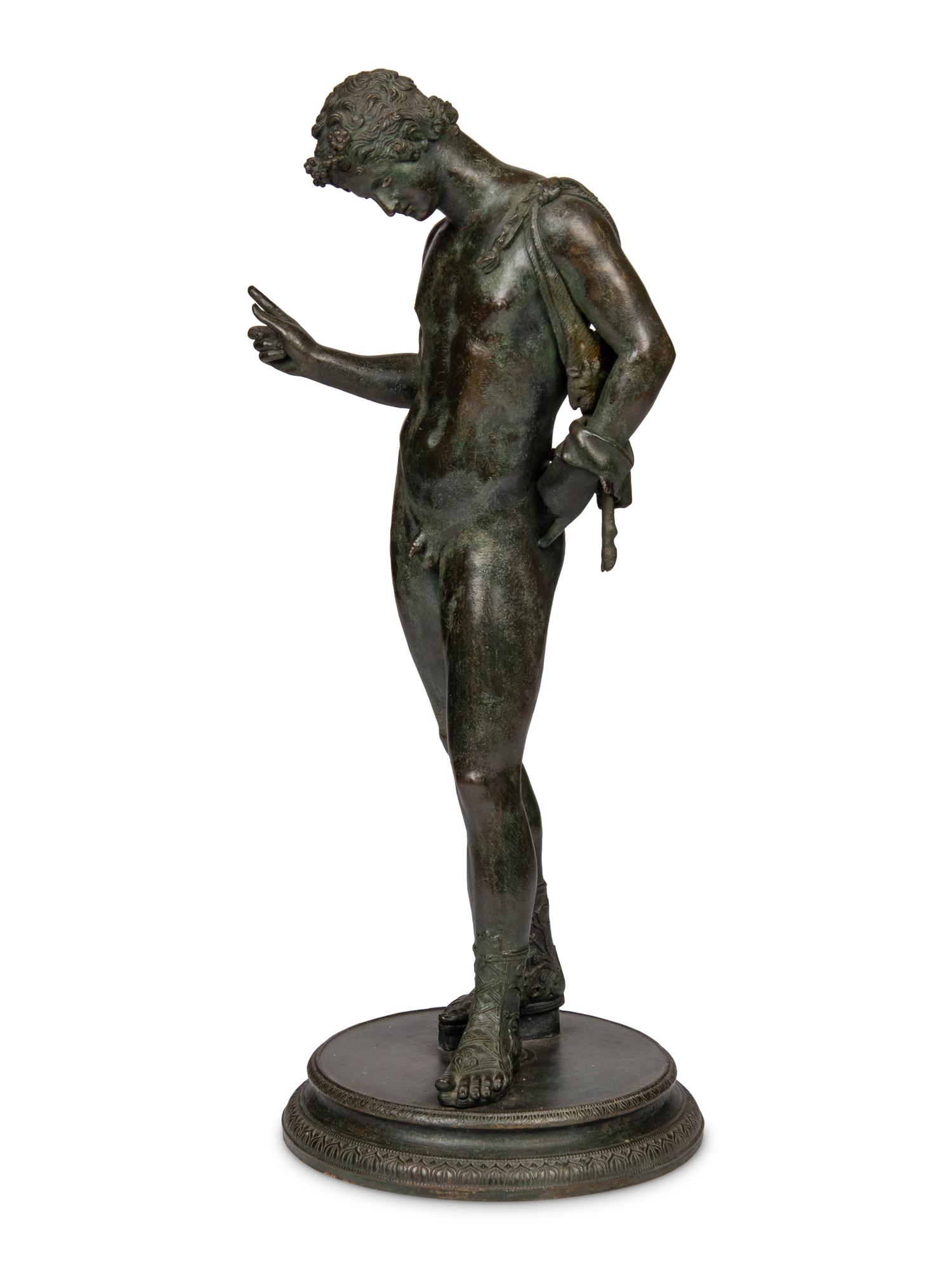 A Patinated Bronze Figure of Dionysus