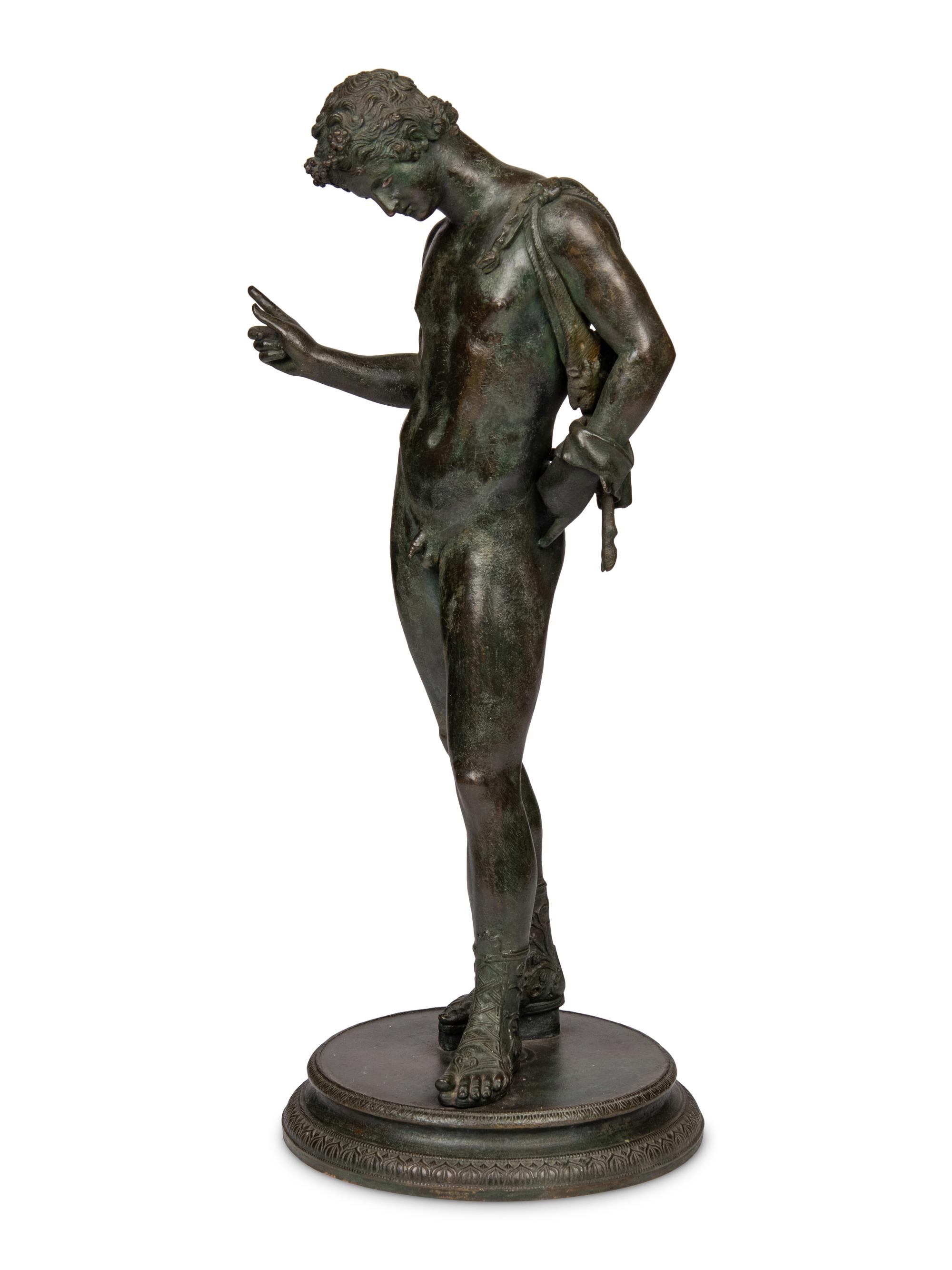 A Patinated Bronze Figure of Dionysus