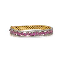 RUBY AND DIAMOND BANGLE BRACELET