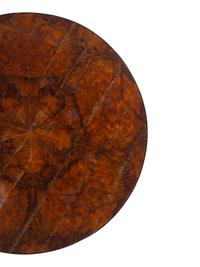 A Biedermeier Parcel Ebonized Burl Walnut Center Table