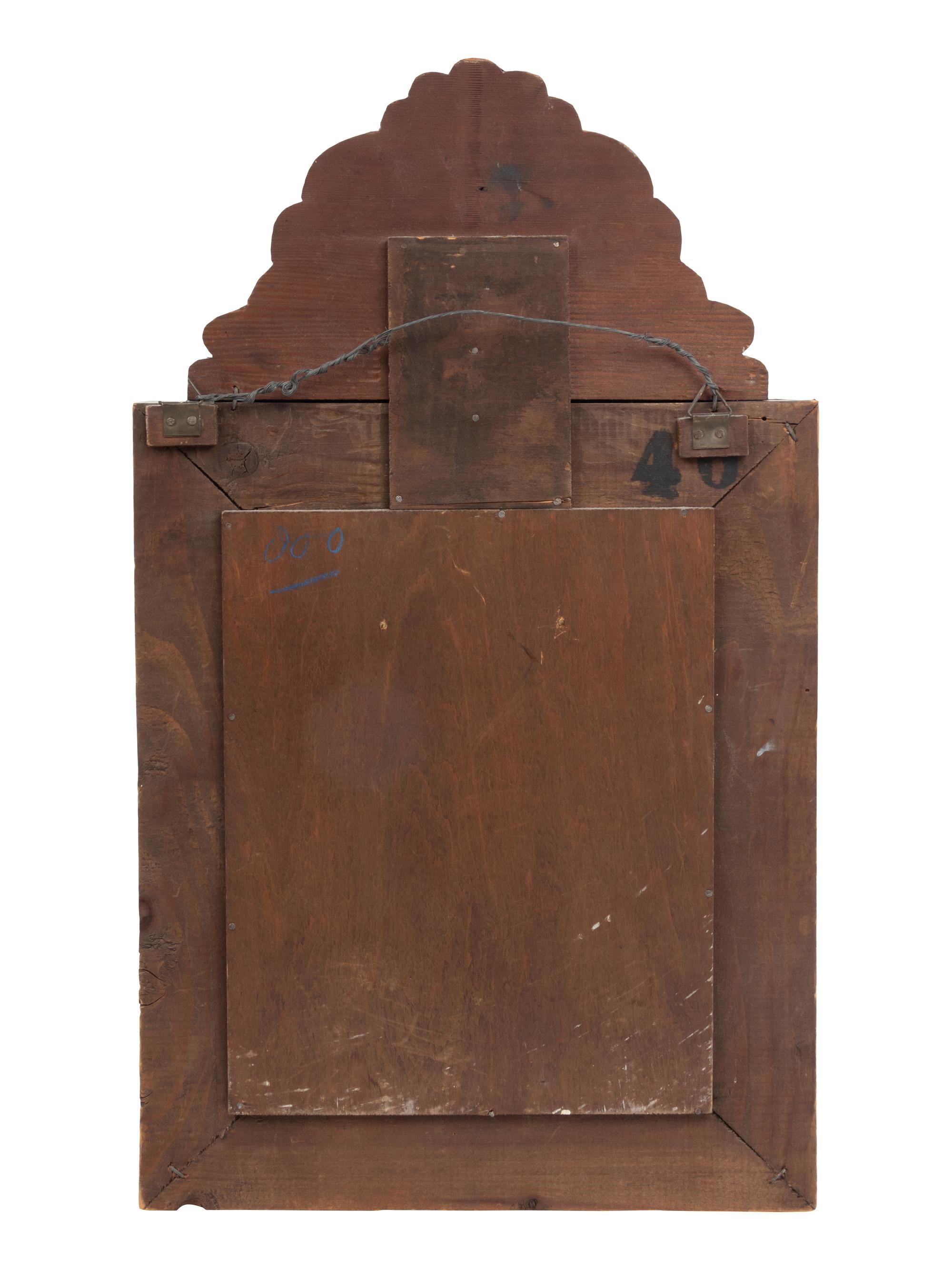 Four Dutch Baroque Style Pressed Brass Mirrors