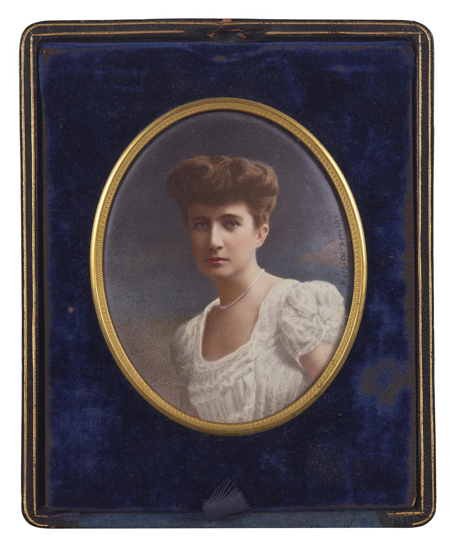 Mathieu Deroche (French, active 1866-1904), A Portrait Miniature of a Lady