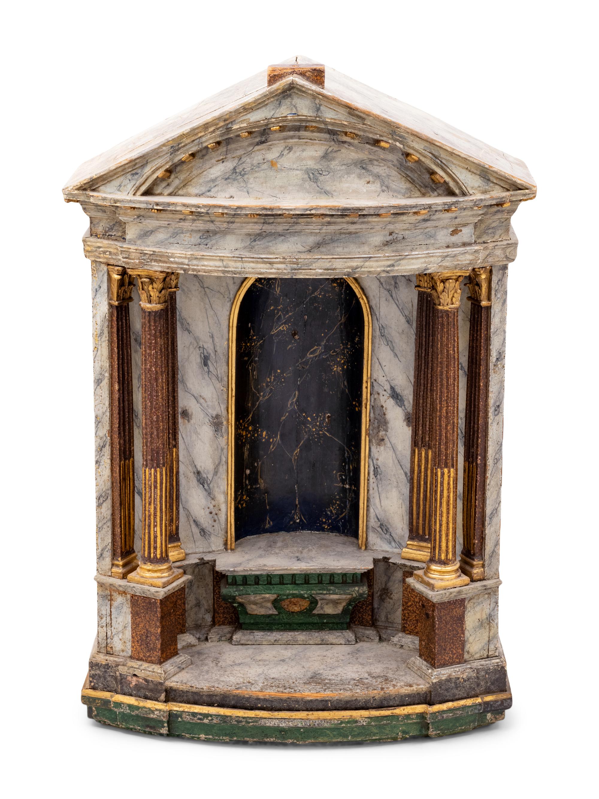 A Painted Architectural Shrine