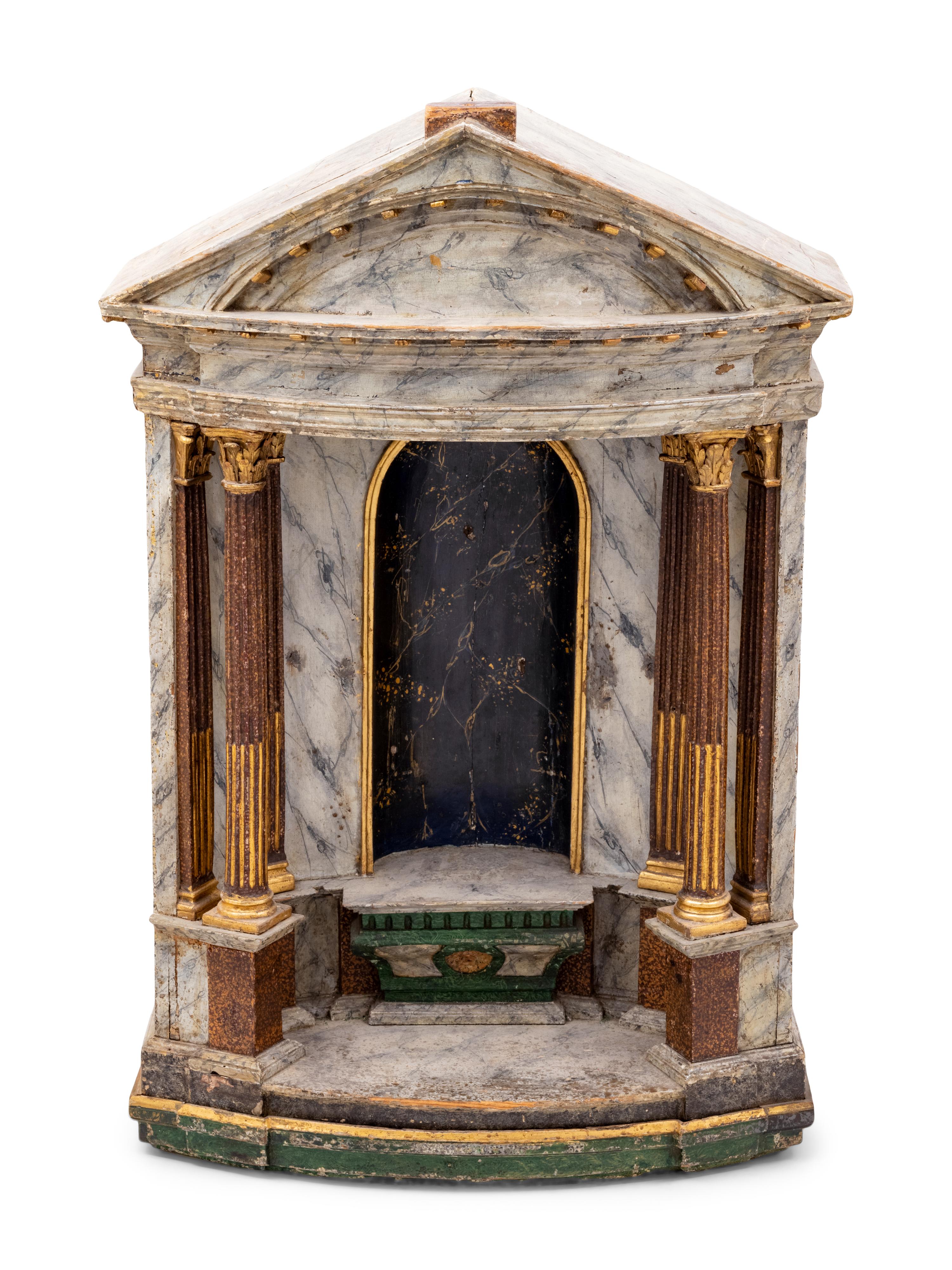 A Painted Architectural Shrine