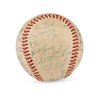 A 1957 Baltimore Orioles Team Signed Autograph Baseball