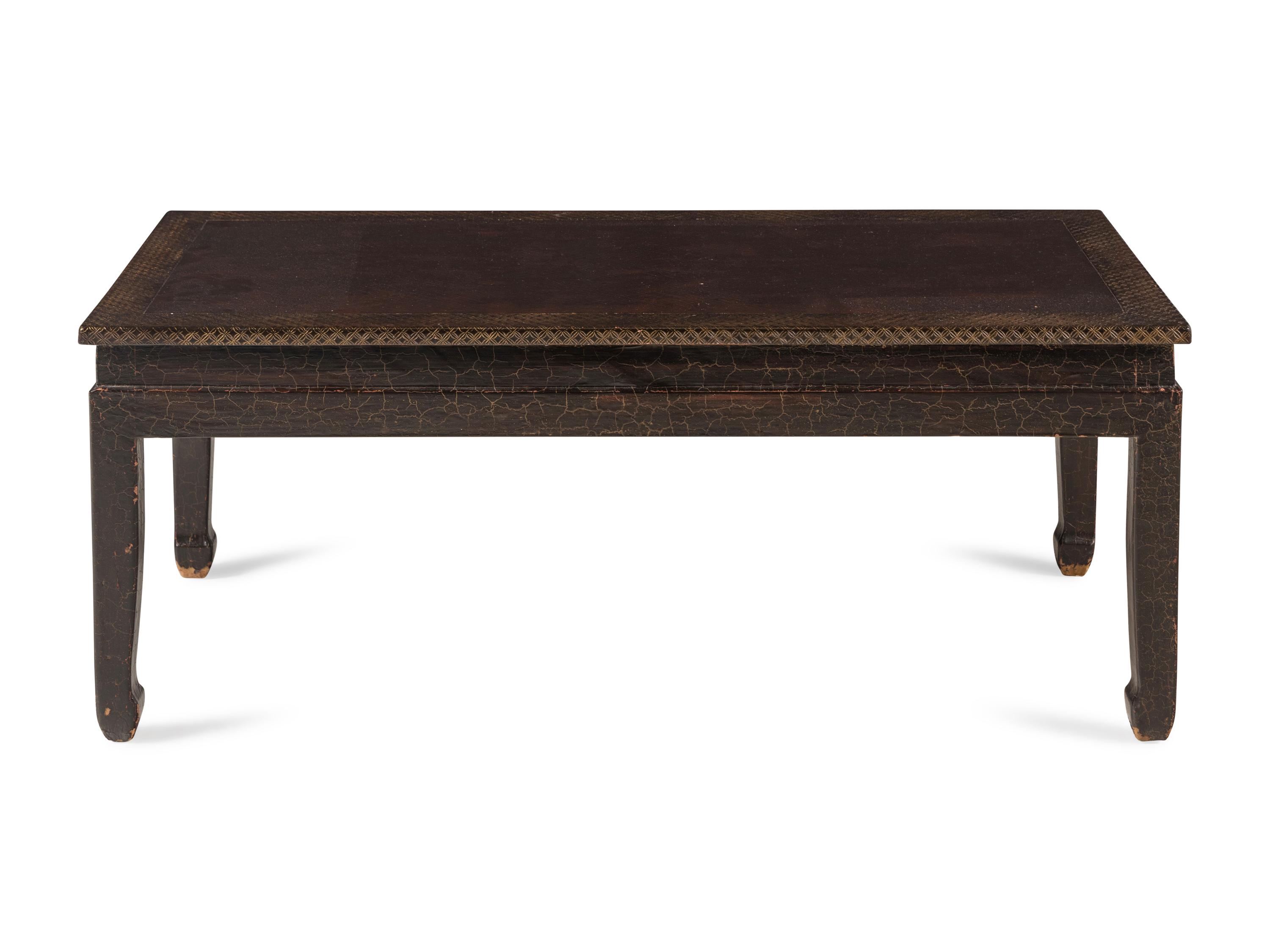 A Chinese Style Lacquer Low Table
