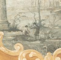 A Pair of Italian Capriccio Painted Wall Appliques