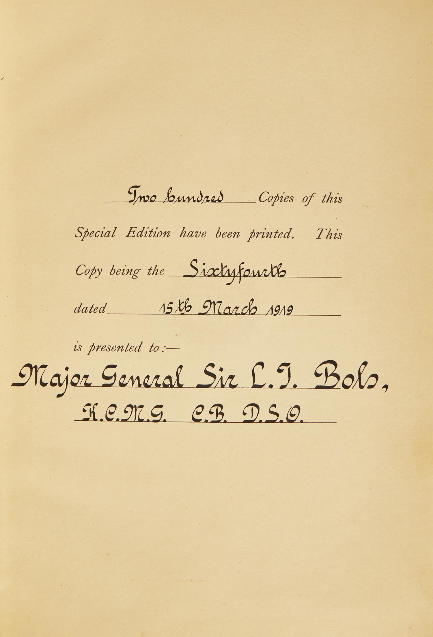 [Literature] (Lawrence, T.E., and Sir Ernest Macleod Dowson). A Short Note on the Design and Issue of Postage Stamps Prepared by the Survey of Egypt for His Highness Husein Emir & Sherif of Mecca & King of the Hejaz