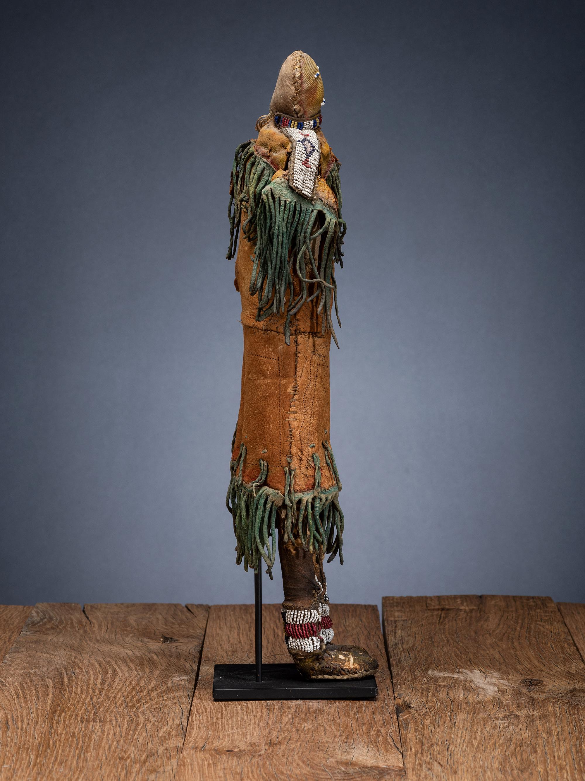 Cheyenne Beaded Hide Doll