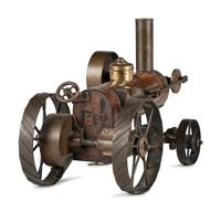 A Scratch-Made Wood and Metal Steam Tractor