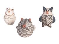 Acoma, Zuni, and Cochiti Pottery Owls