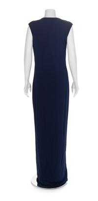 Randolph Duke Navy Sequin Dress with Sleeveless Jacket, 1990-2000s No size label