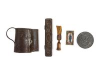 A group of 4 Civil War-period shaving accessories, comprising: