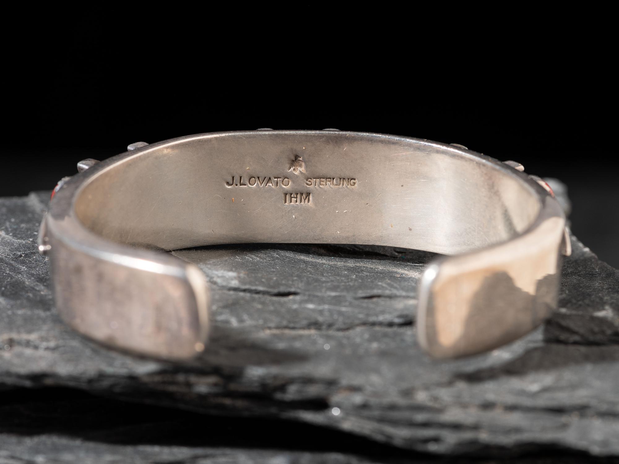 Sterling Silver and Coral Cuff Bracelet