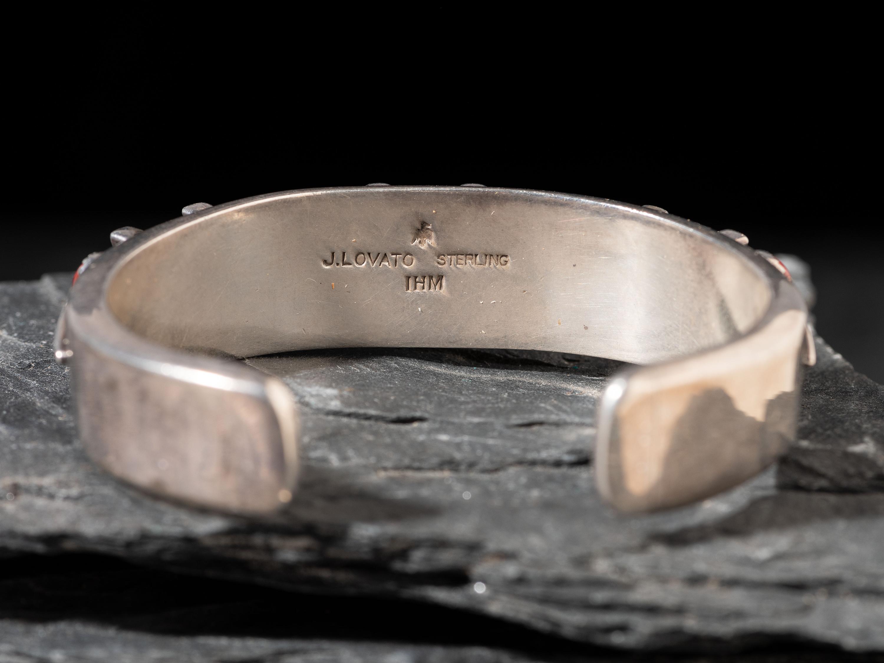 Sterling Silver and Coral Cuff Bracelet