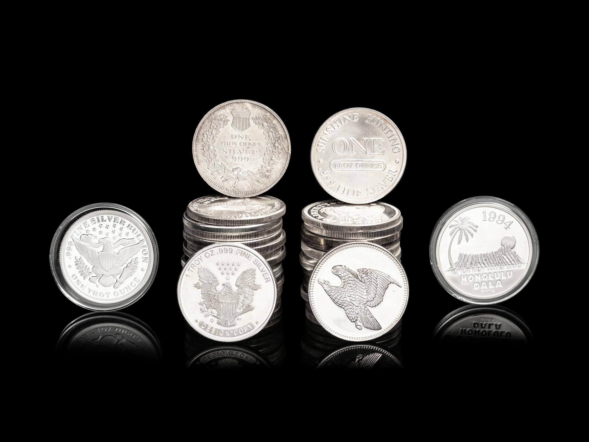 [PRIVATE ISSUE] Thirty-Seven 1-Troy Oz. Silver Rounds