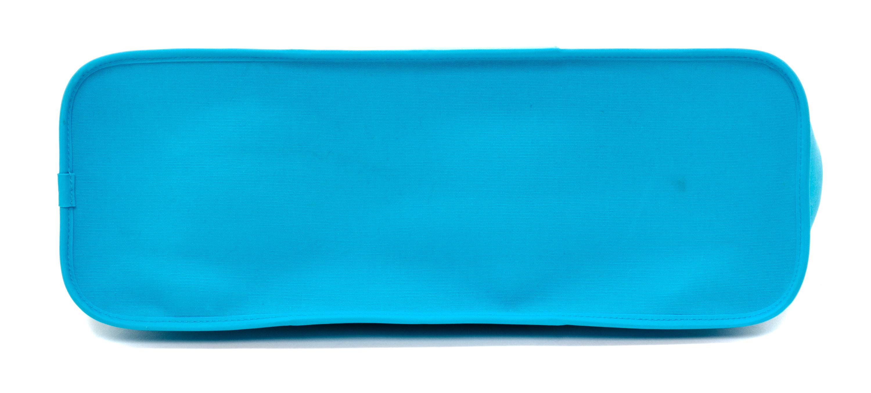 An Hermes Bleu Azteque Canvas Cabag Elan Tote, 10" x 14" x 5.5".