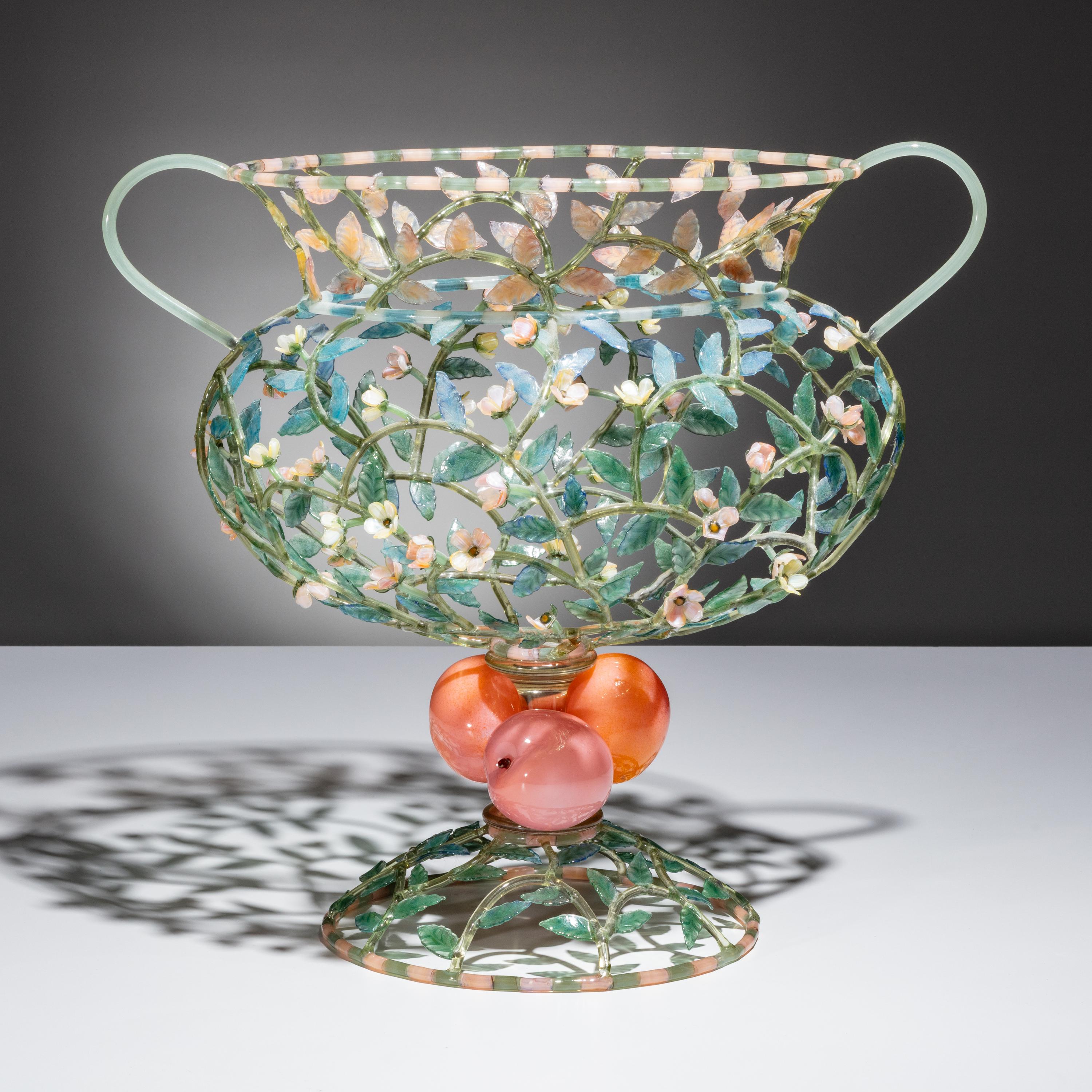 Kari Russell-Pool (American, b. 1967) — Peach Cluster Trophy from the Wish Bowl series