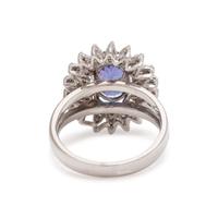 TANZANITE AND DIAMOND RING