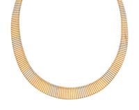 TRICOLOR GOLD TUBOGAS NECKLACE