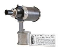 [CAMERAS]. Mountford tintype button "Camerascope" camera.