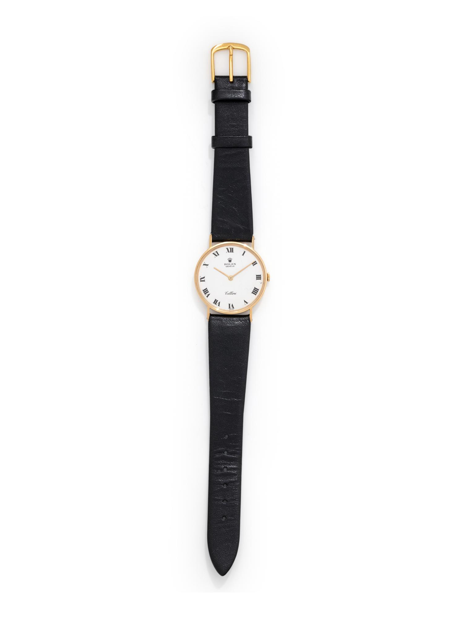 ROLEX, 14K YELLOW GOLD REF. 3833 'CELLINI' WRISTWATCH
