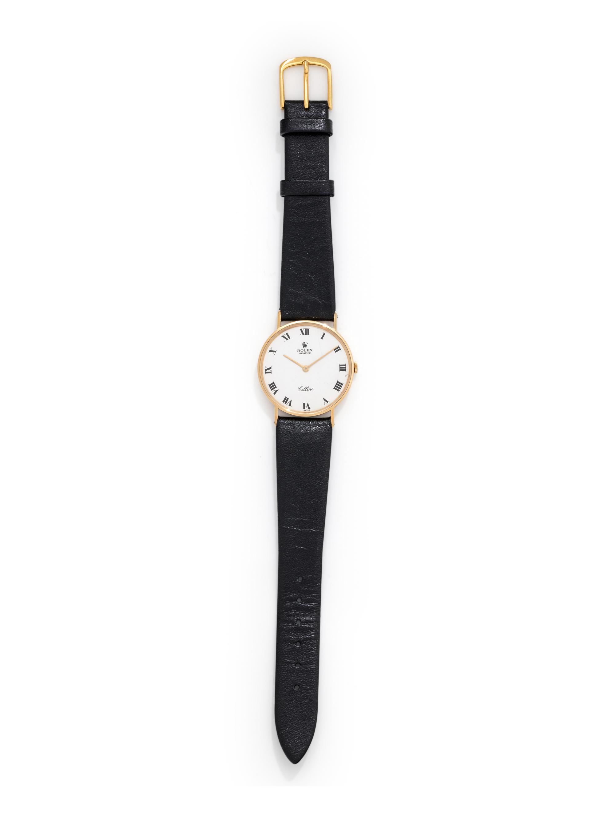 ROLEX, 14K YELLOW GOLD REF. 3833 'CELLINI' WRISTWATCH