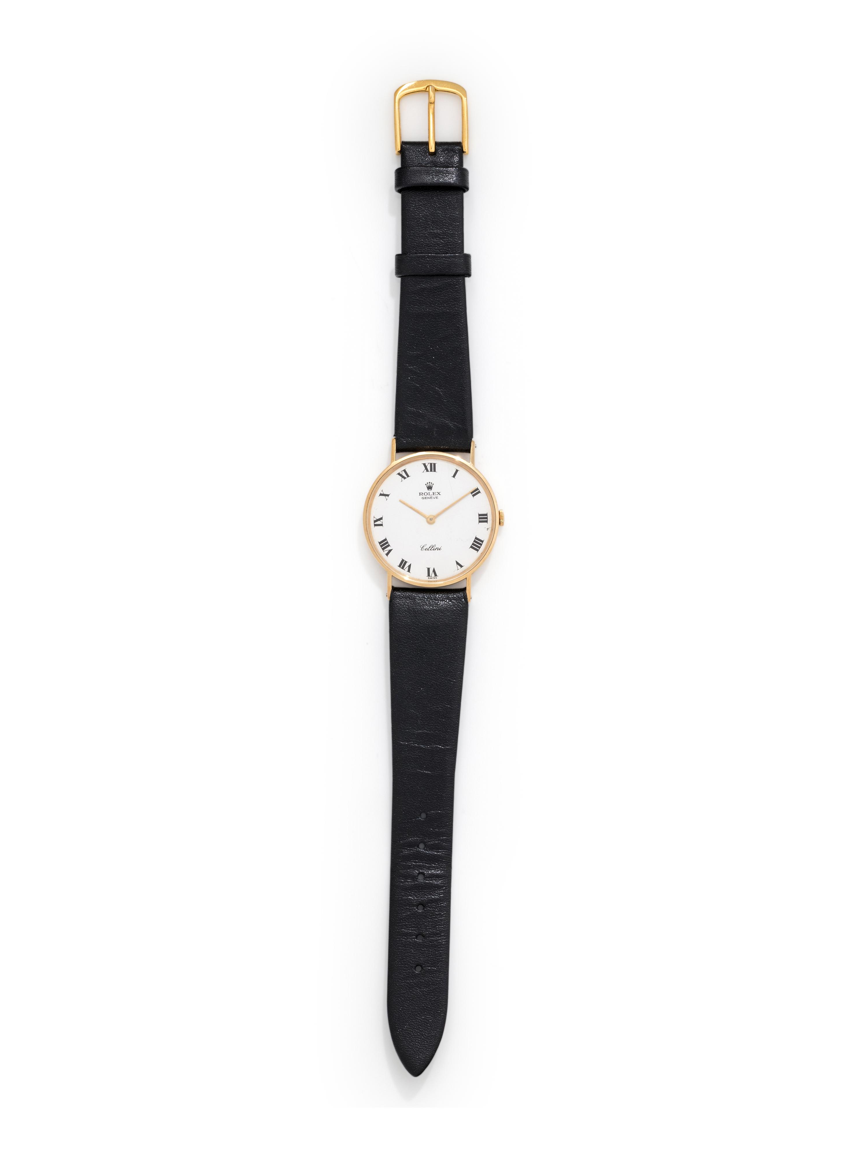 ROLEX, 14K YELLOW GOLD REF. 3833 'CELLINI' WRISTWATCH