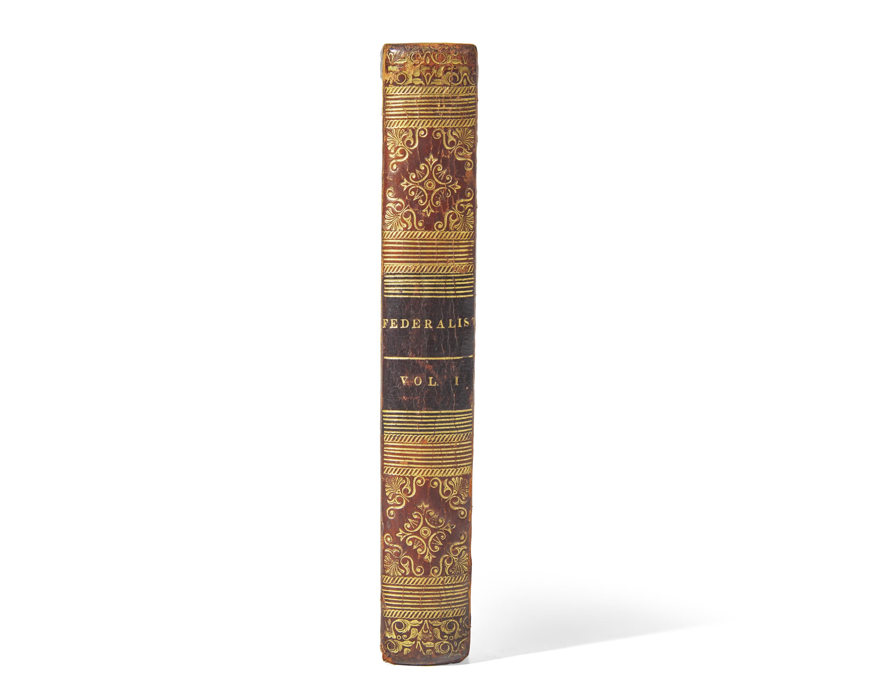 [Americana] [Washington, Bushrod] (Hamilton, Alexander, and James Madison, and John Jay). The Federalist: A Collection of Essays, Written in Favour of the New Constitution, As Agreed Upon by the Federal Convention, September 17, 1787