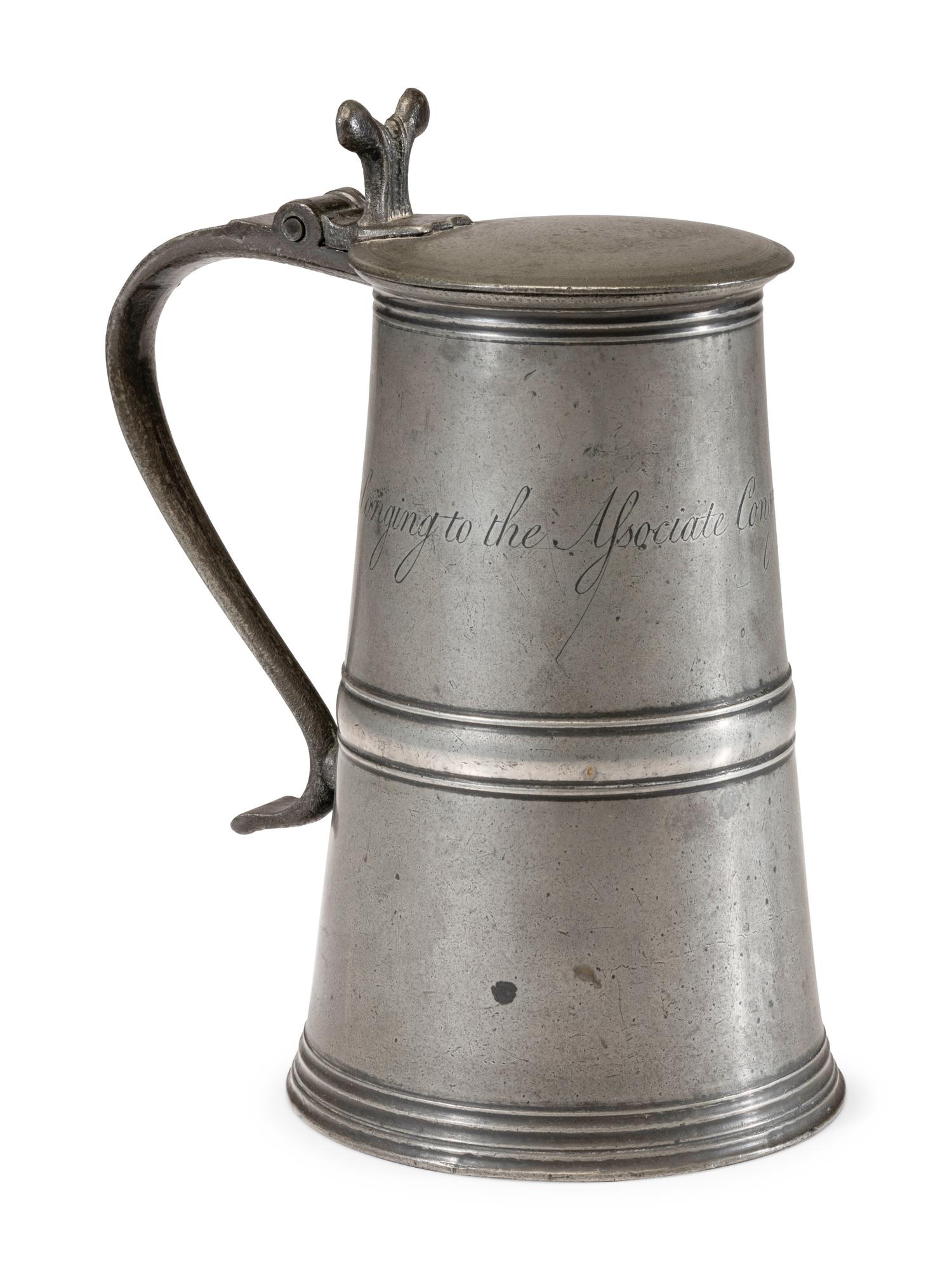 A Scottish Pewter Communion Flagon