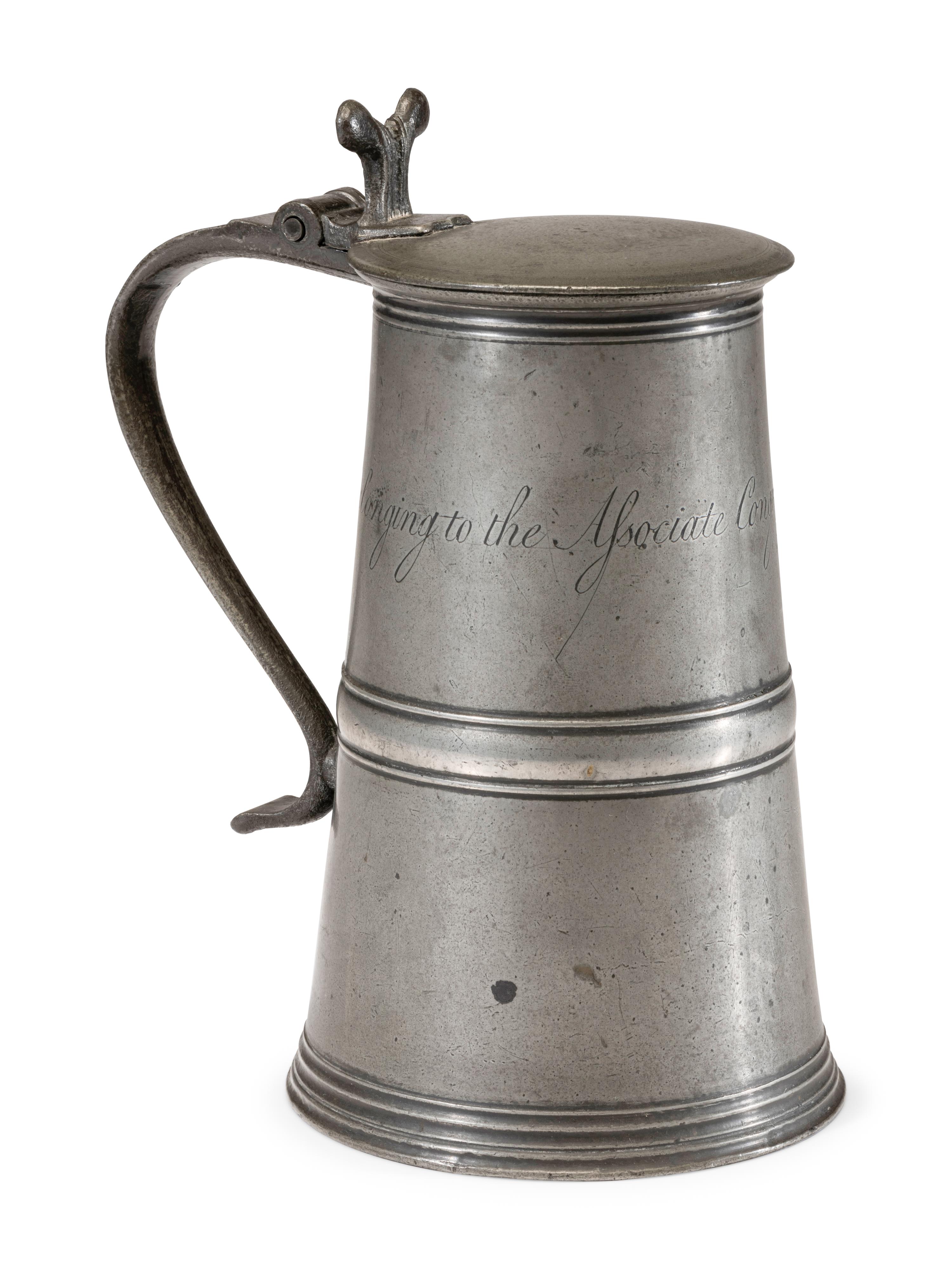 A Scottish Pewter Communion Flagon