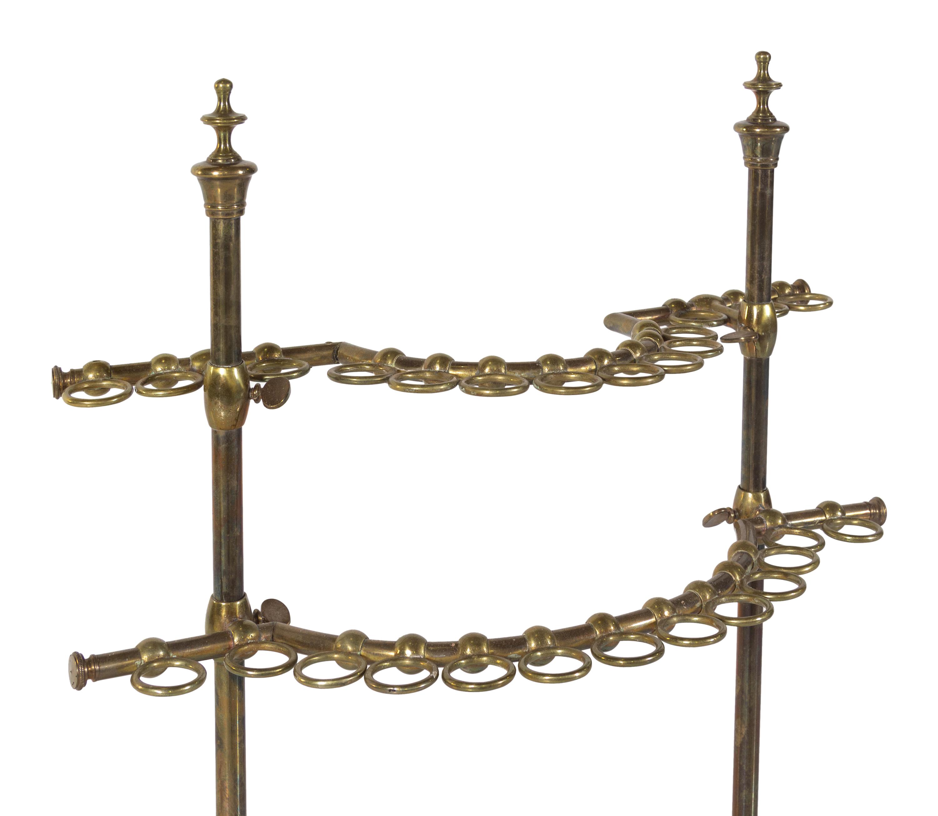 An English Brass Cane Stand