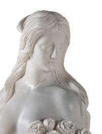 A Pair of Carved Marble 'Four Seasons' Figures