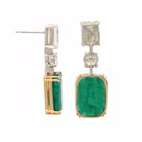 Important Emerald and Diamond Earrings