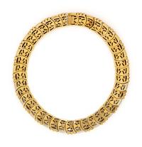 CRAIG DRAKE, YELLOW GOLD AND DIAMOND COLLAR NECKLACE