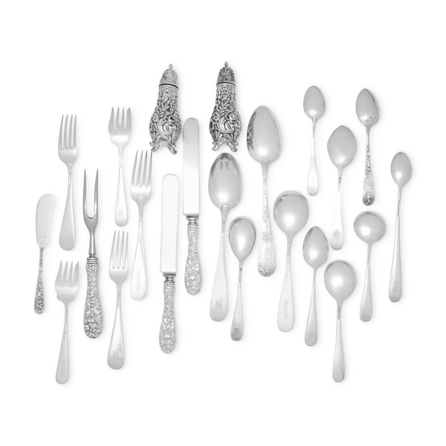 An American Silver Flatware Service
